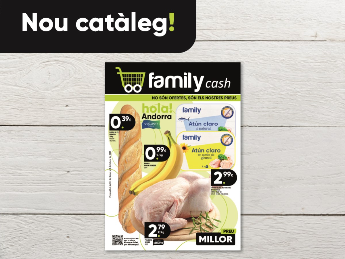 Catàleg nou de Family Cash!