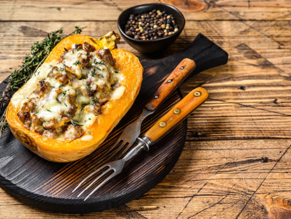 Receta de otoño con Family Cash: calabaza rellena de carne y verduras